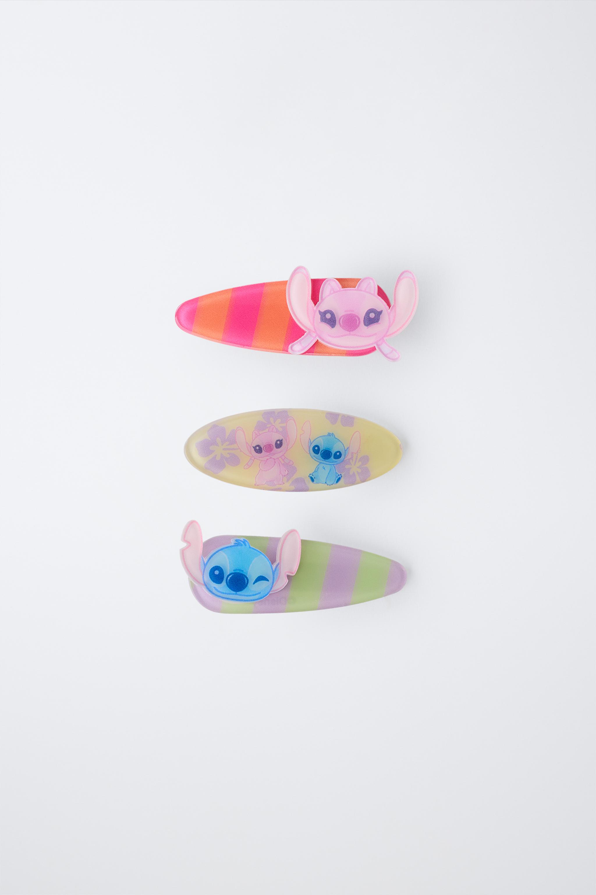 THREE-PACK LILO & STITCH STRIPED HAIR CLIPS